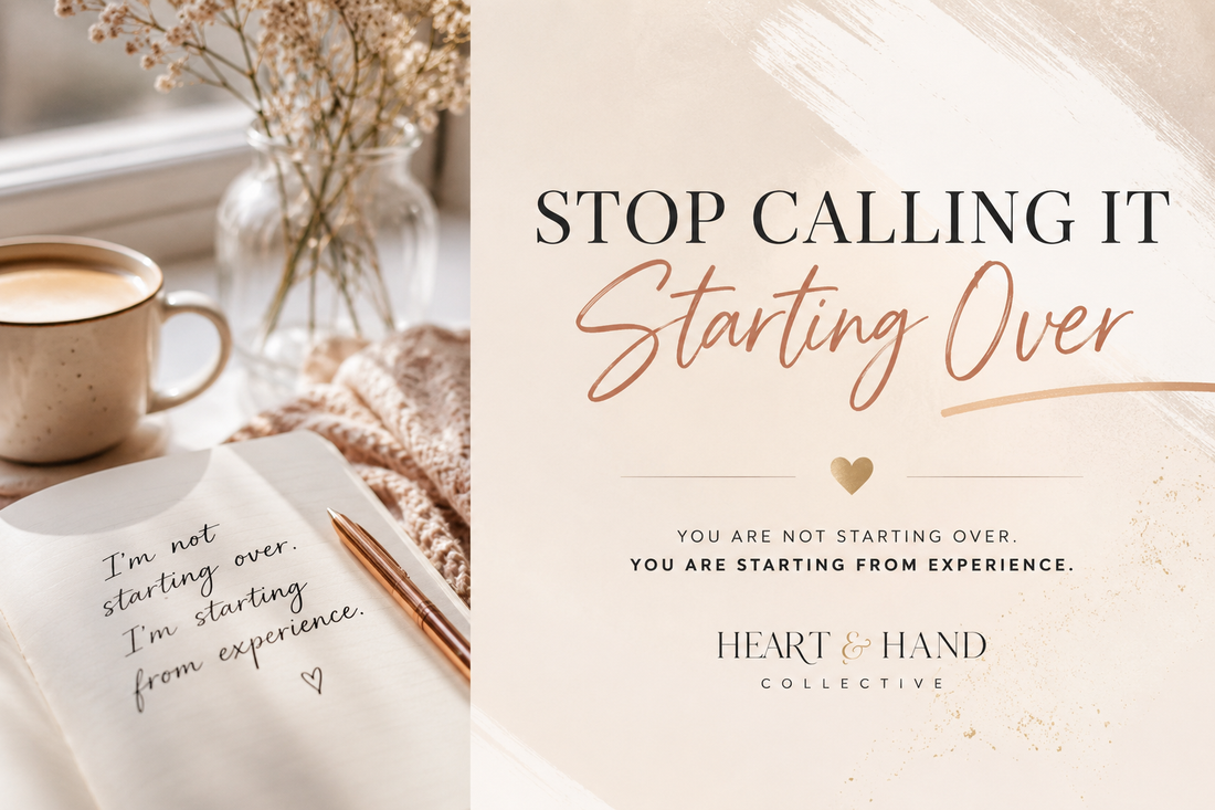 Stop Calling It "Starting Over"