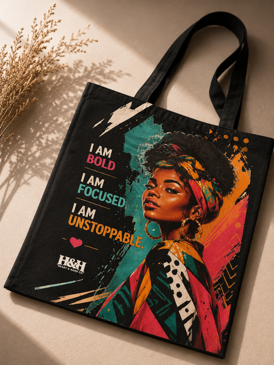 I Am Bold. I Am Focused. I Am Unstoppable. Canvas Tote Bag