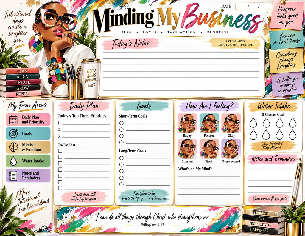 Minding My Business 31 Daily Planner Pad