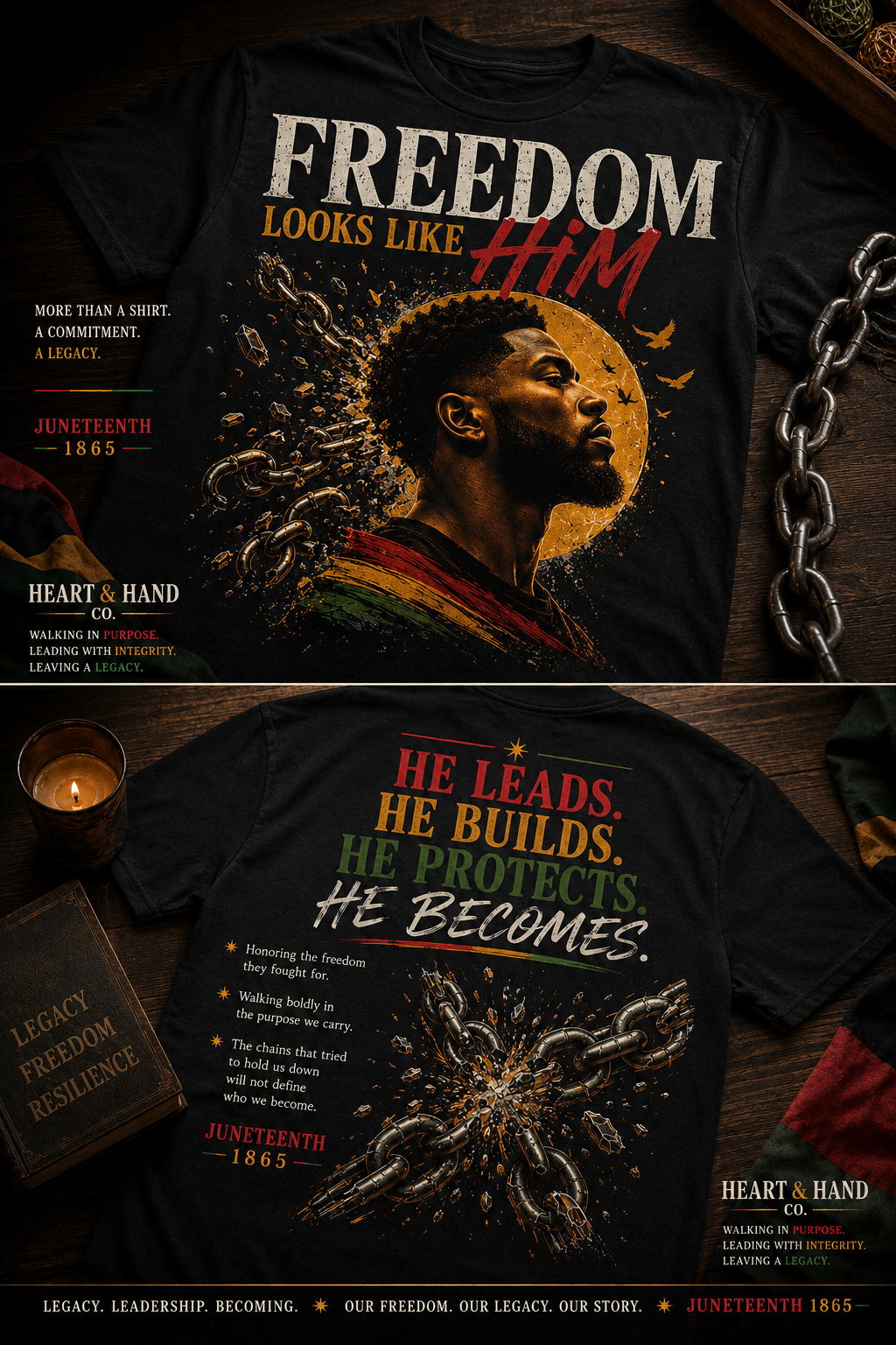 FREEDOM LOOKS LIKE HIM™ | Juneteenth Collection